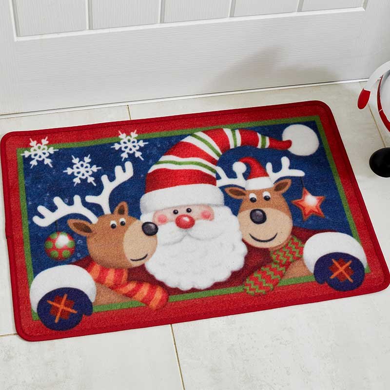 Santa And Friends Door Mat 60x40cm