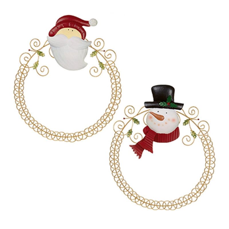 Premier 51cm Round Card Holder - Santa or Snowman design