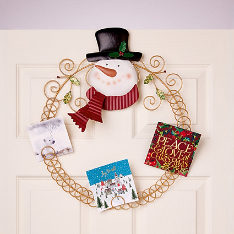 Premier 51cm Round Card Holder - Santa or Snowman design
