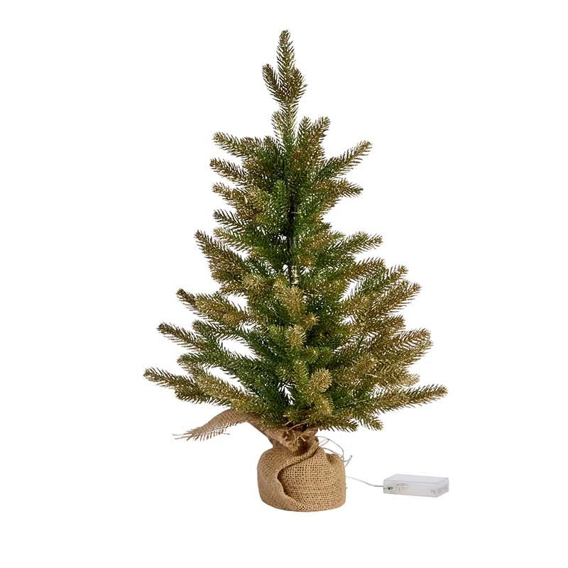 InLit Sparkly Fir Pre-Lit Mini Christmas Tree – 60cm