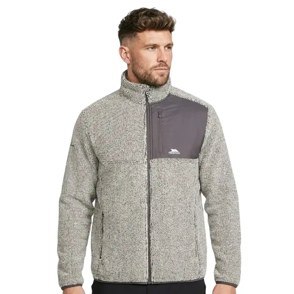 Trespass Men's Cochrane Fleece Jacket - Grey Marl