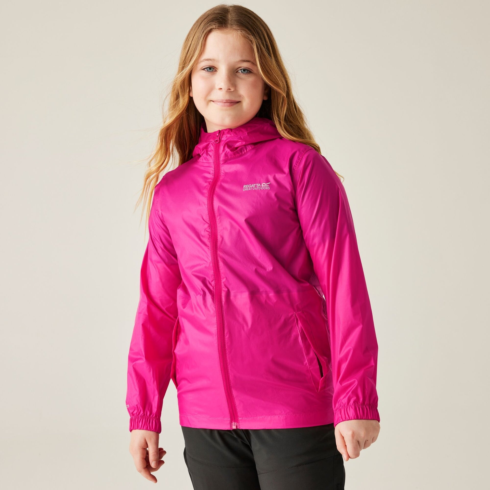 Regatta Pack-It III Kids Waterproof Jacket - Cabaret