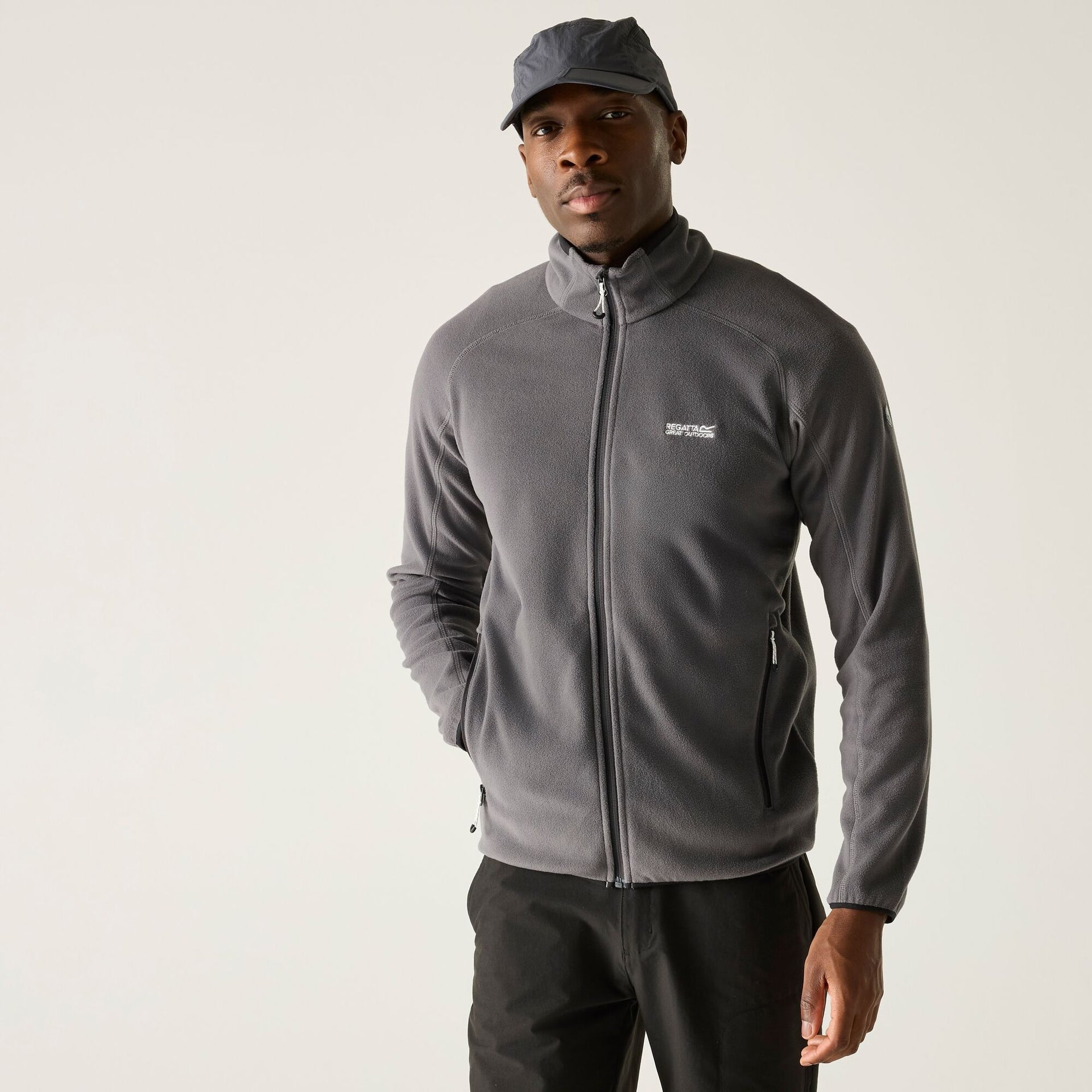 Regatta Men's Hadfield Full Zip Fleece - Grey