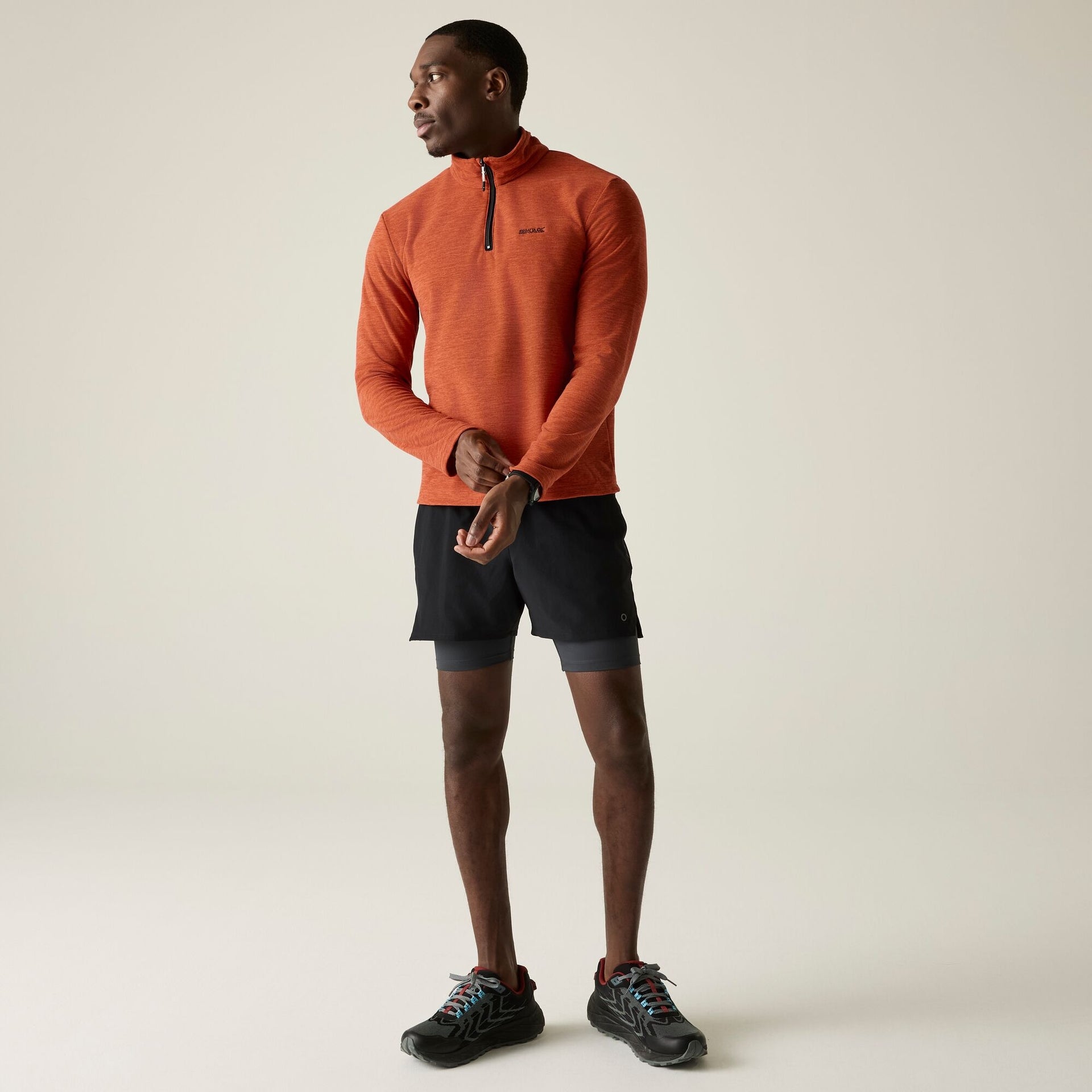Regatta Thompson Half-Zip Men's Fleece - Rusty Orange