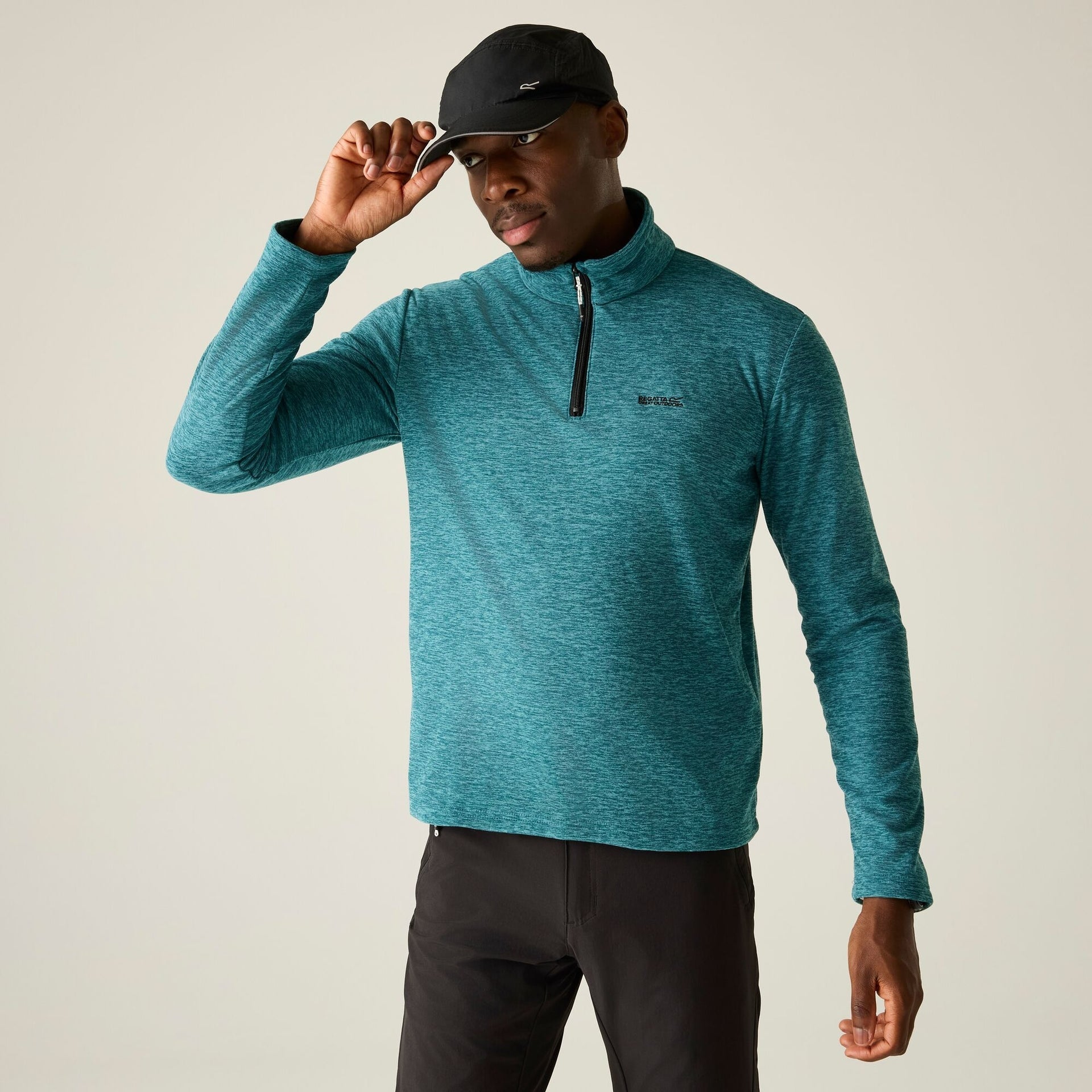 Regatta Thompson Men's Half Zip Fleece - Arctic Green