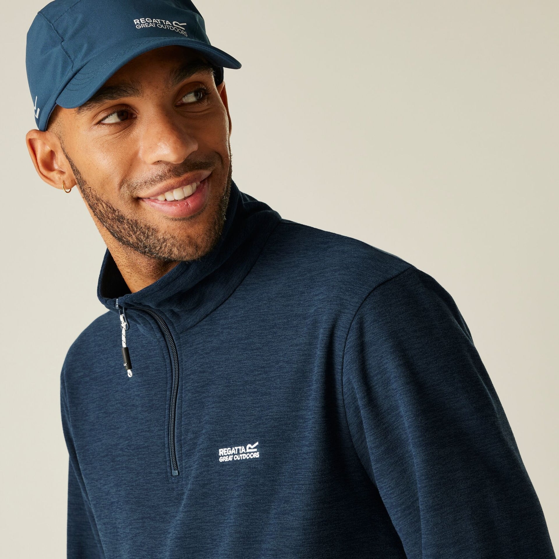 Regatta Thompson Men's Half-Zip Fleece - Moonlight Denim
