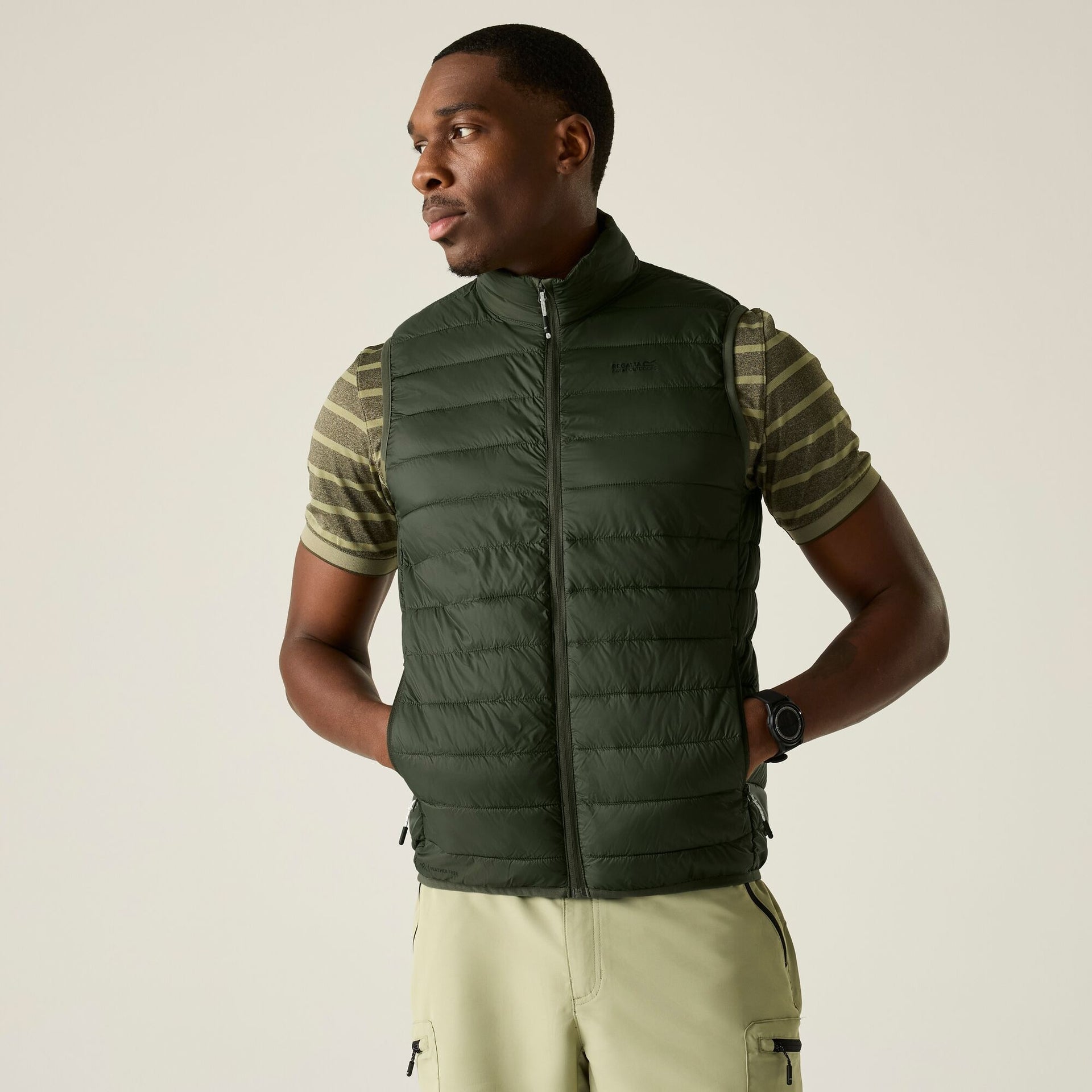 Regatta Hillpack II Men’s Lightweight Padded Gilet - Dark Khaki