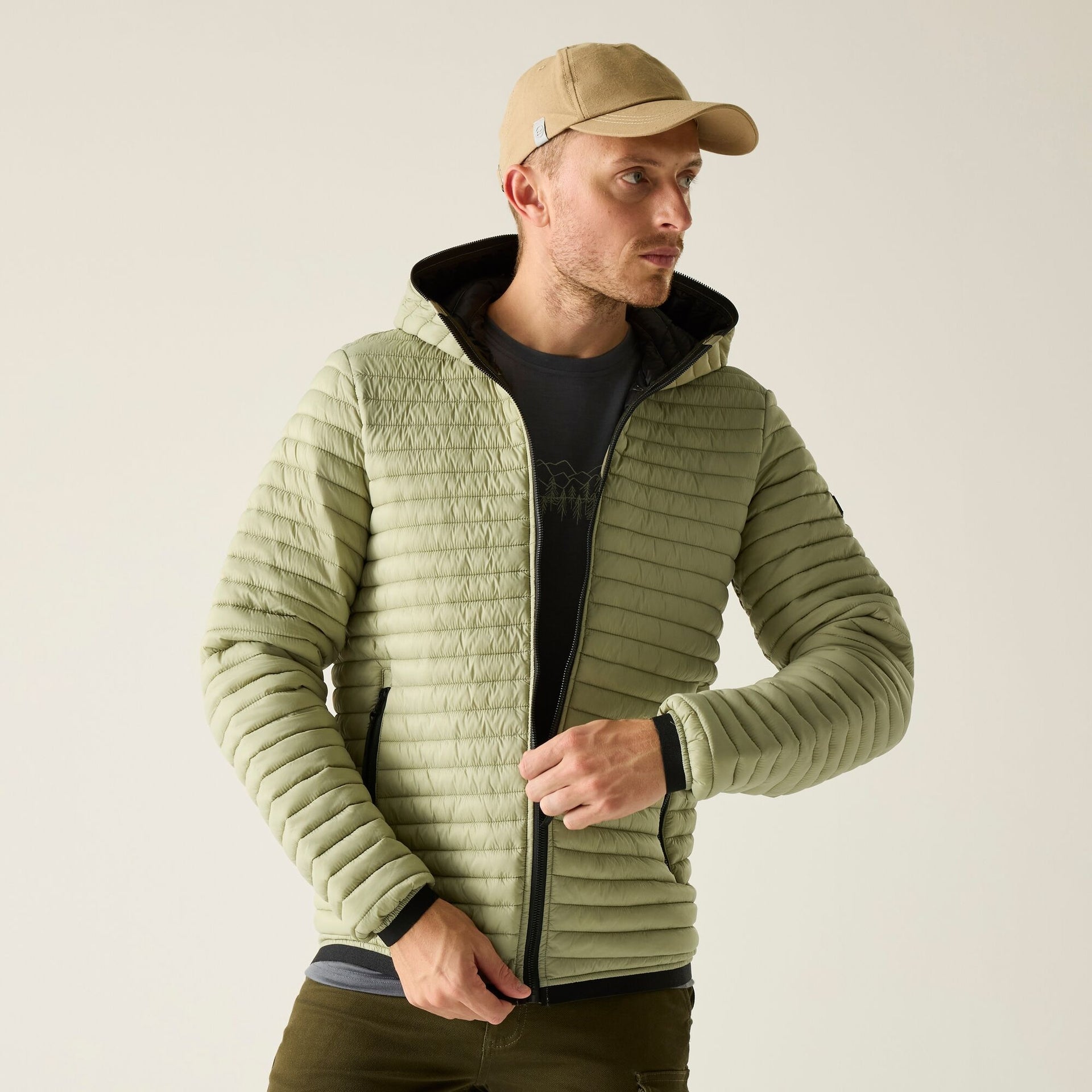 Regatta Men's Rigain Padded Jacket - Sage Green