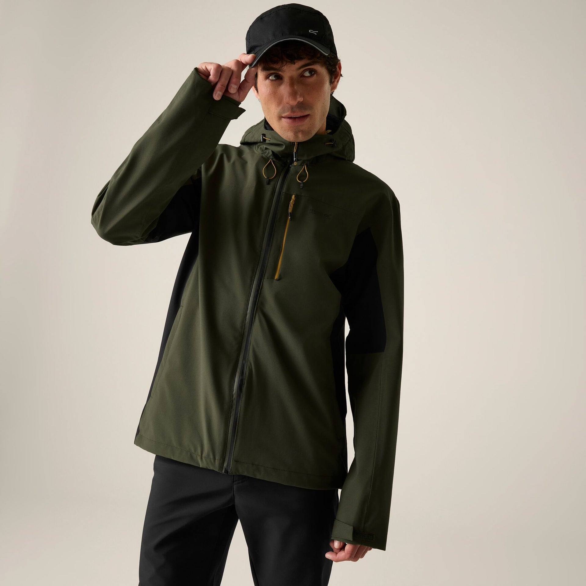 Regatta Men's Birchdale II Waterproof Jacket - Khaki Green Black