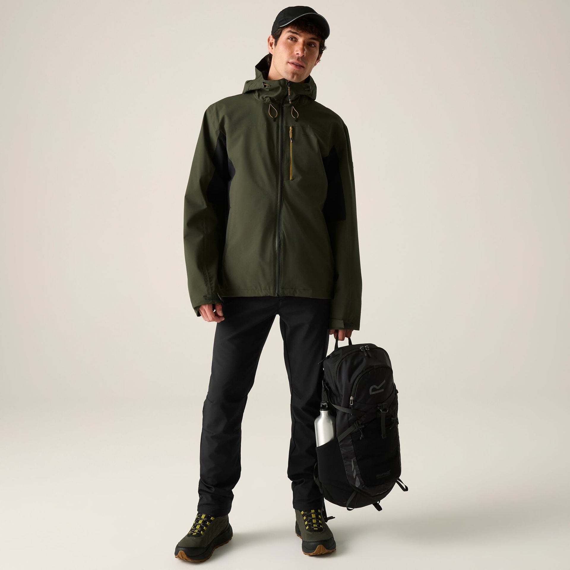 Regatta Men's Birchdale II Waterproof Jacket - Khaki Green Black