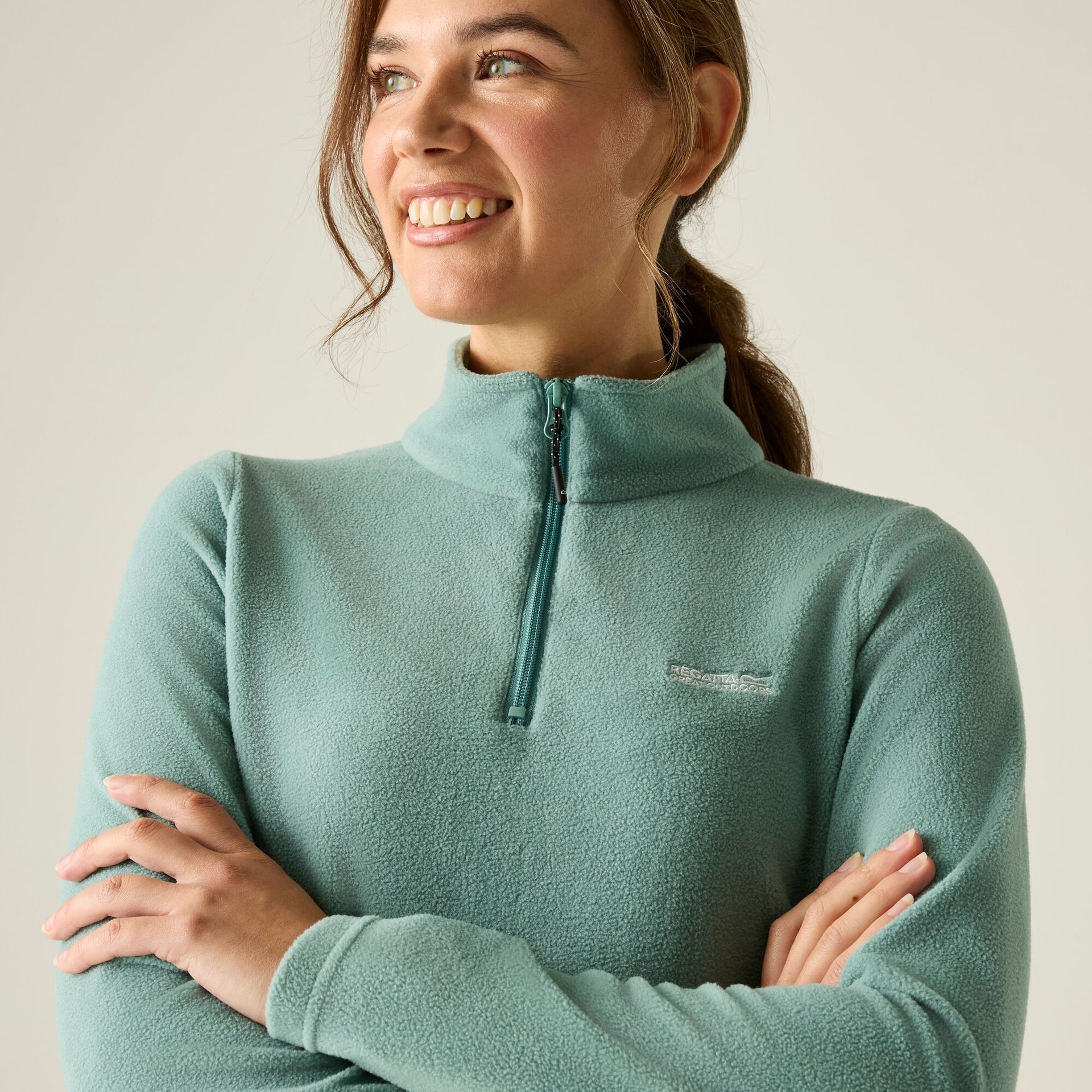 Regatta Women's Sweethart Lightweight Half-Zip Fleece - Ivy Moss