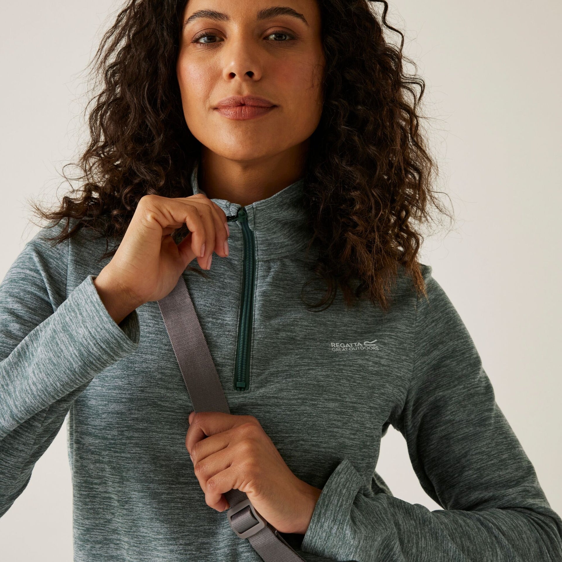 Regatta Sweethart Women's Half-Zip Marl Fleece - Moroccan Blue