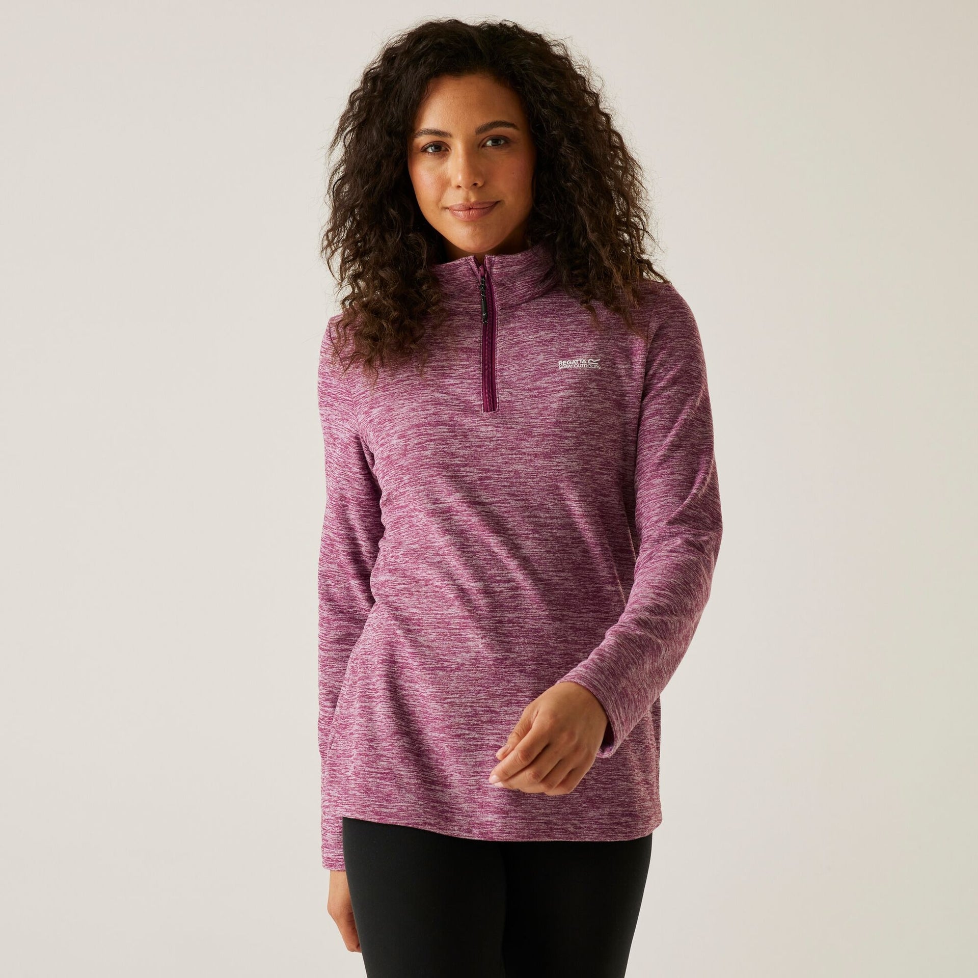 Regatta Sweethart Women's Half-Zip Marl Fleece - Dark Pimento