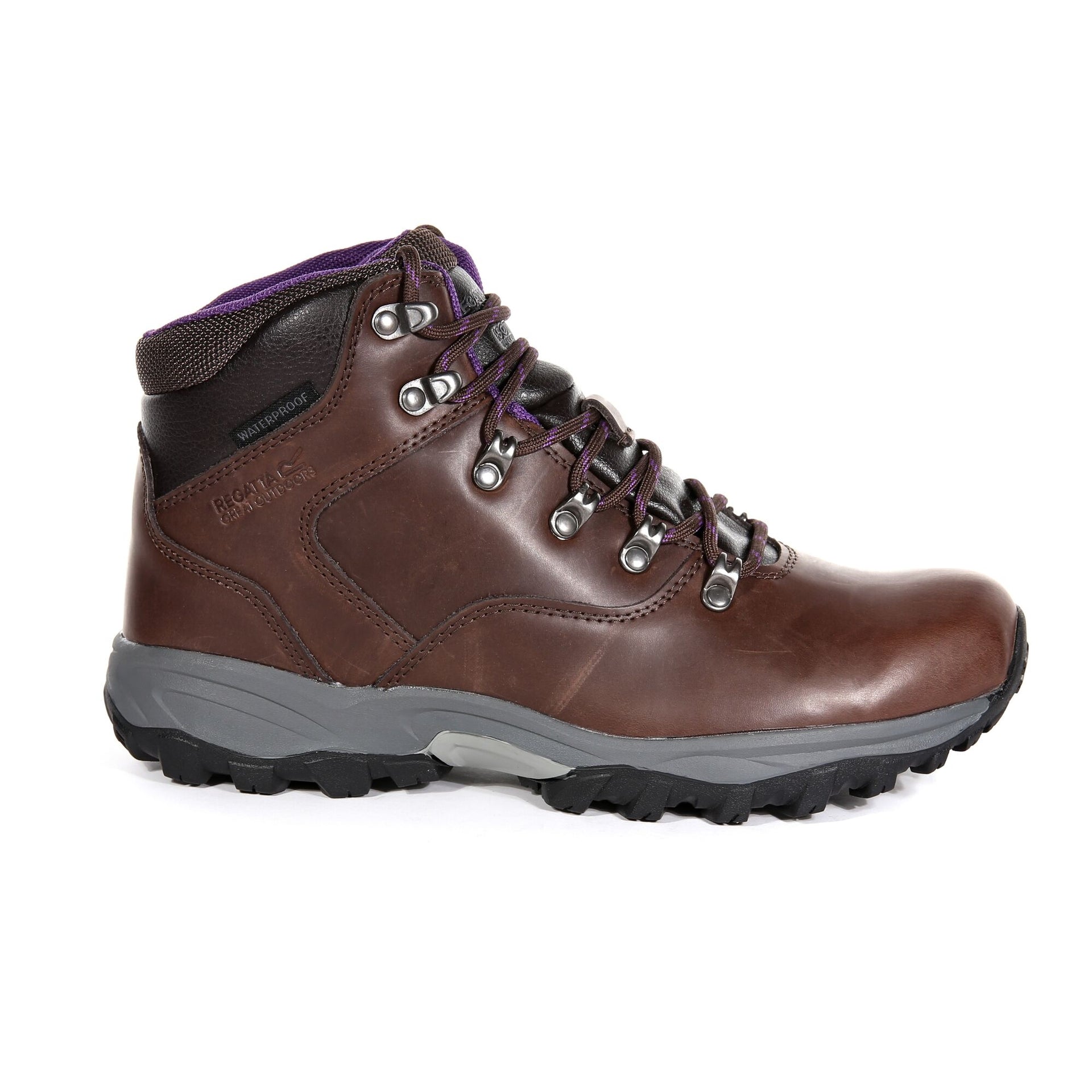 Regatta Women's Bainsford Waterproof Walking Boots - Chestnut Alpine Purple