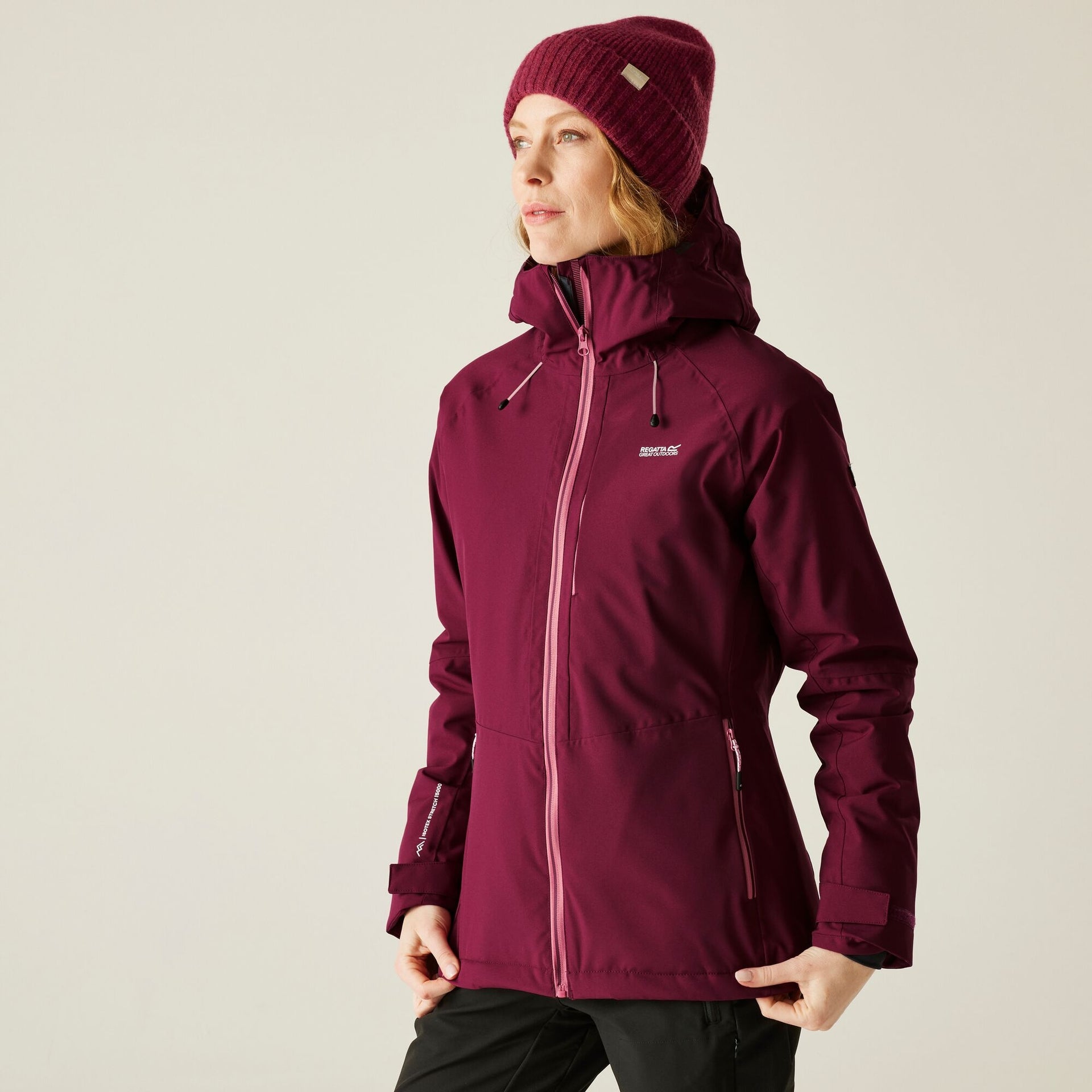 Regatta Women's Highton Stretch Padded Jacket - Dark Pimeno