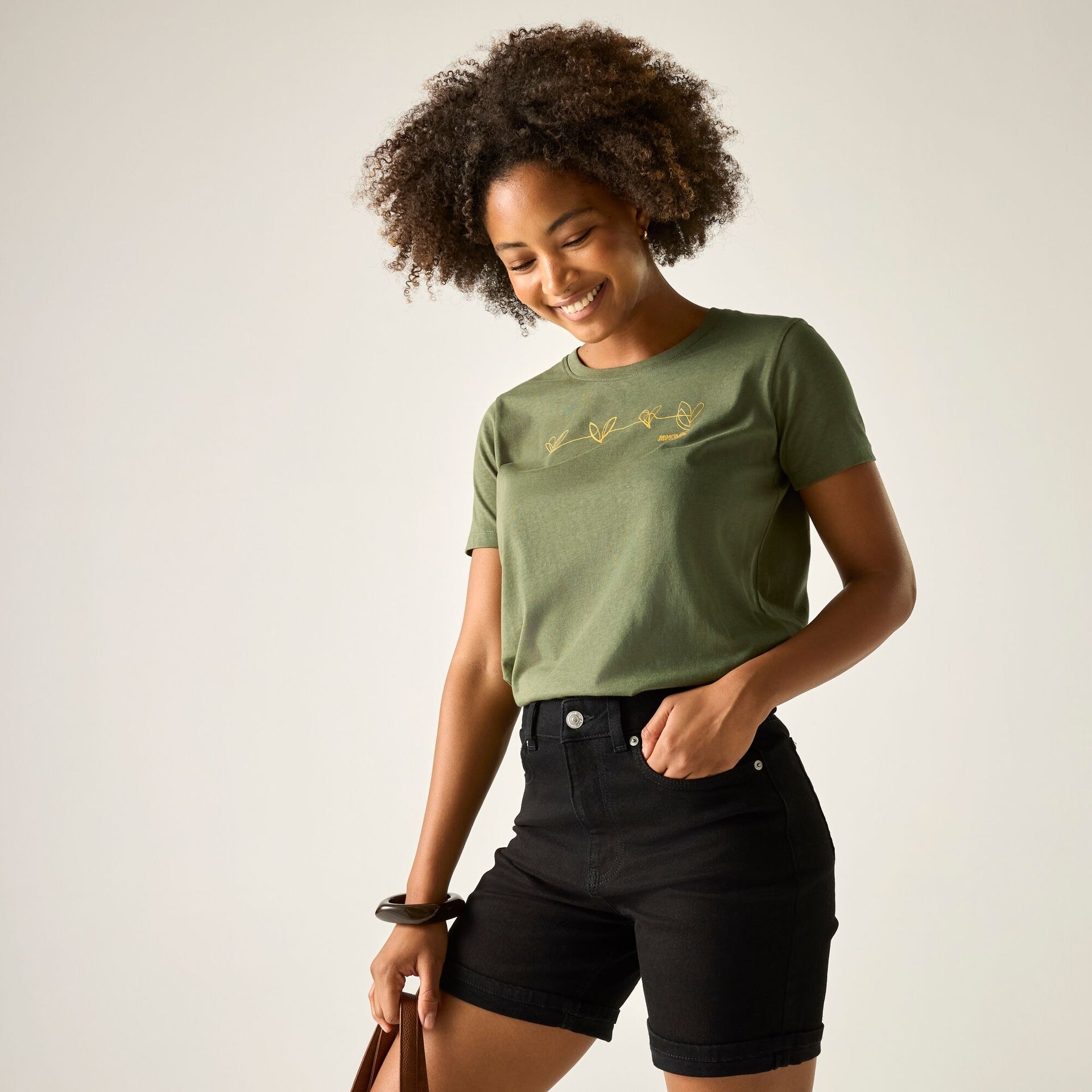 Regatta Women's Filandra VX T-Shirt - Four Leaf Clover Foil Heart