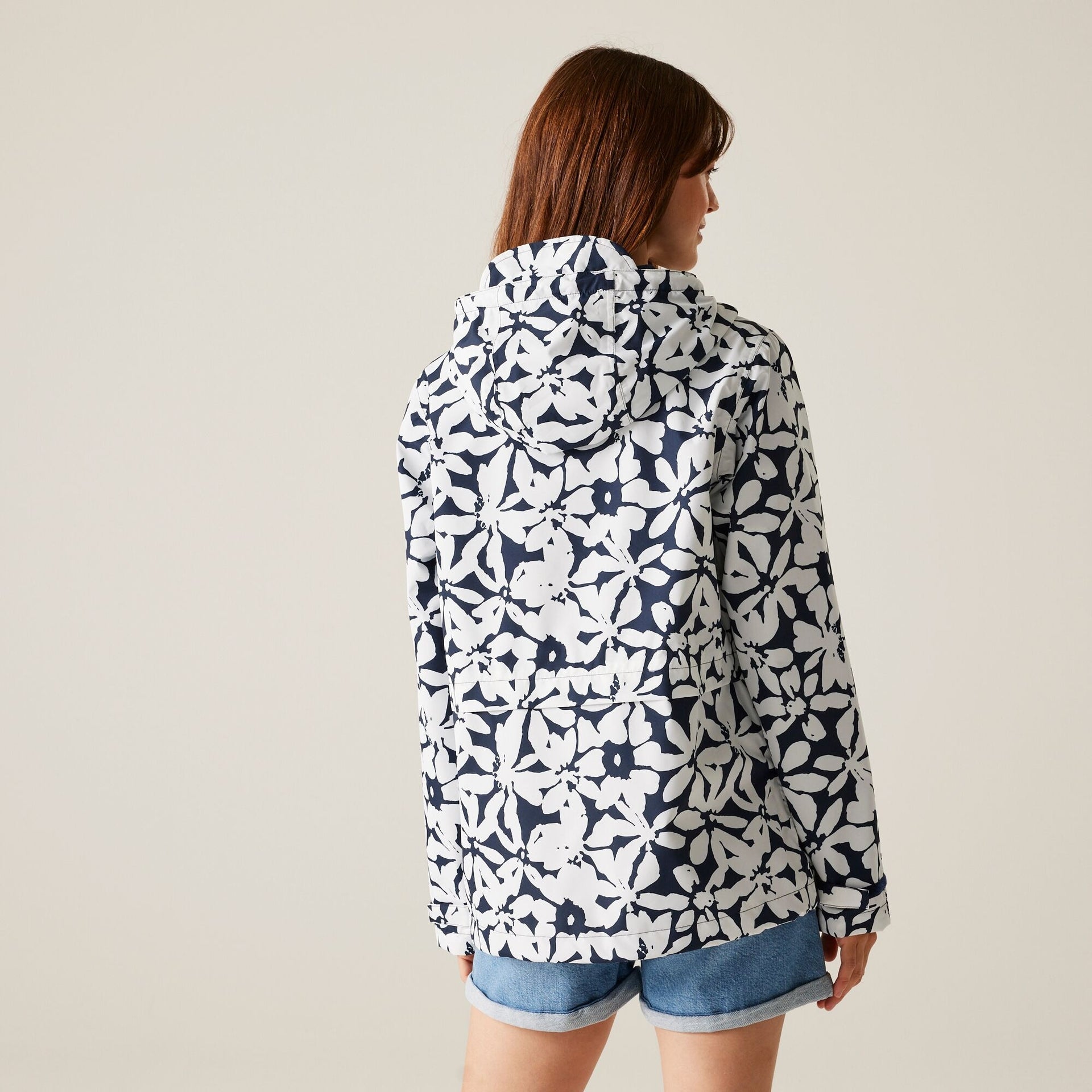 Regatta Women's Bayletta II Waterproof Jacket - Navy White Large Floral