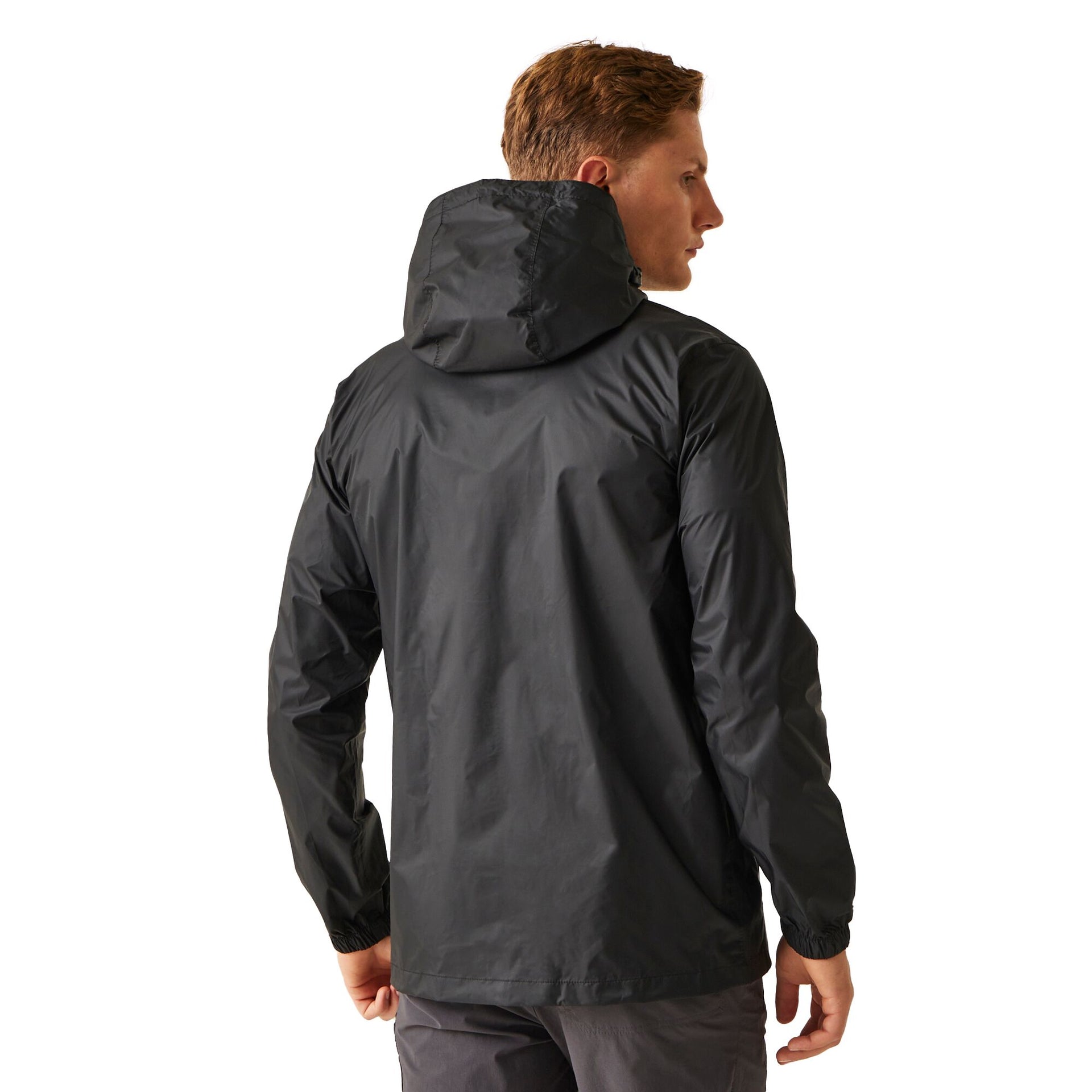 Regatta Men's Pack-It III Waterproof Jacket - Black