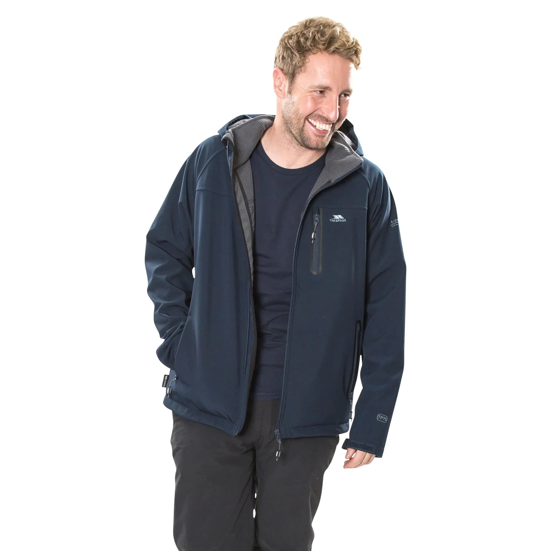 Trespass Accelerator II Men's Softshell Jacket - Navy