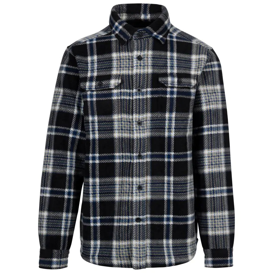 Trespass Checkley Men's Shacket - Black Check