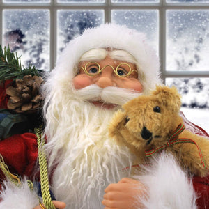 Christmas Workshop Standing Santa Figure - 45cm - Towsure