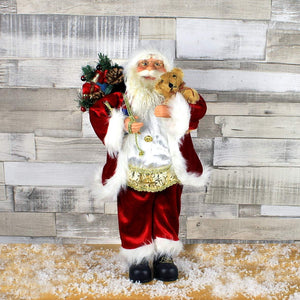 Christmas Workshop Standing Santa Figure - 45cm - Towsure