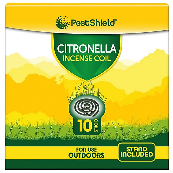 Citronella Incense Mosquito Coils - Insect Repellent. Pack of 10