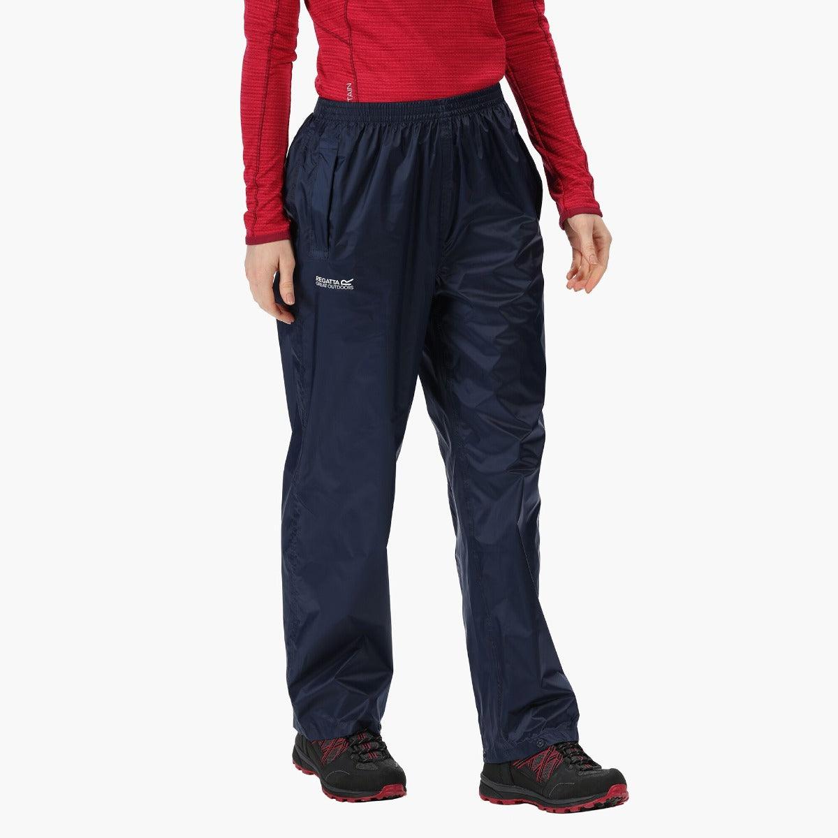 Regatta Pack-It Waterproof Over Trousers - Midnight - Towsure