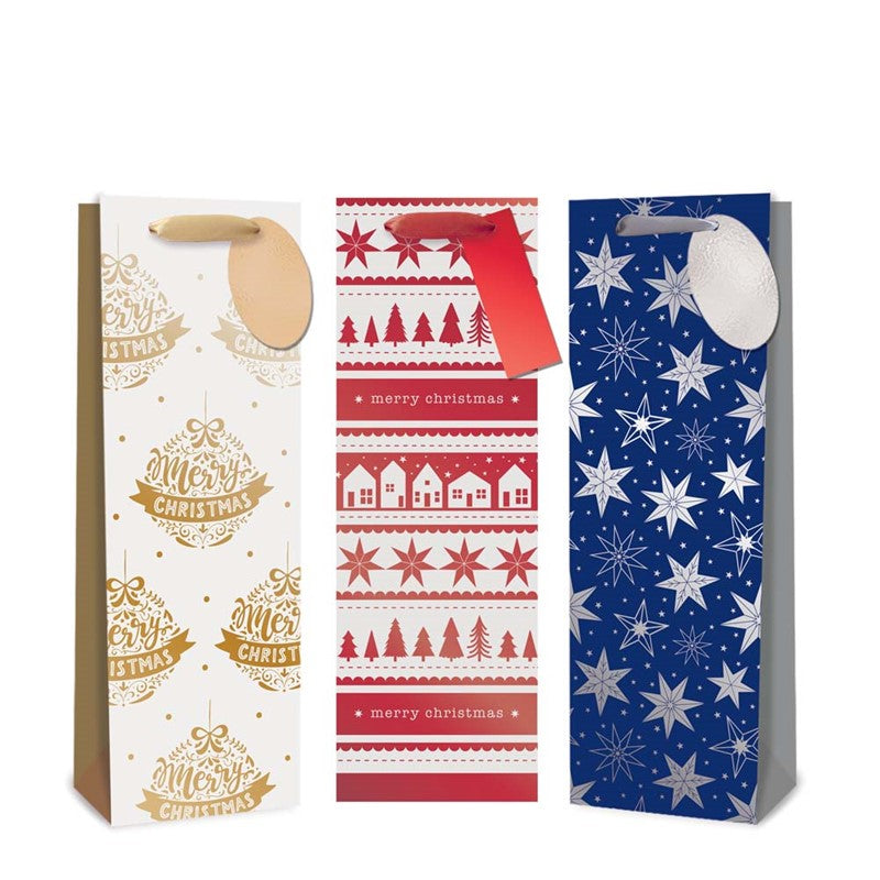 Luxury Foil Bottle Gift Bag