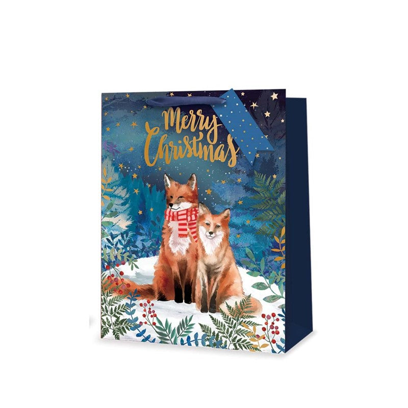 Tallon Christmas Woodland Foxes Gift Bags