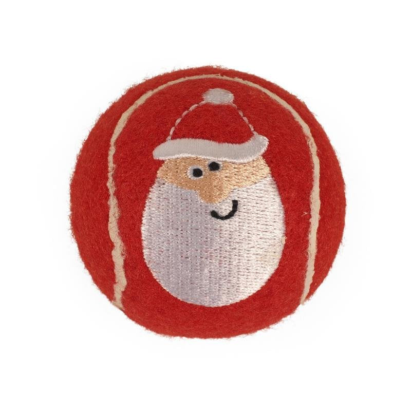 Festive Santa Pooch Tennis Balls - Pack of 3