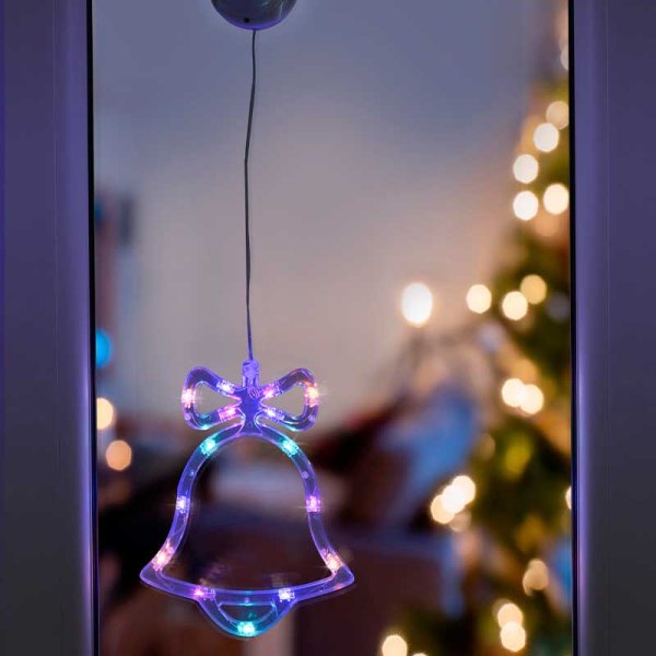Three Kings Windodecor Bell  - Illuminated Christmas Window Decoration