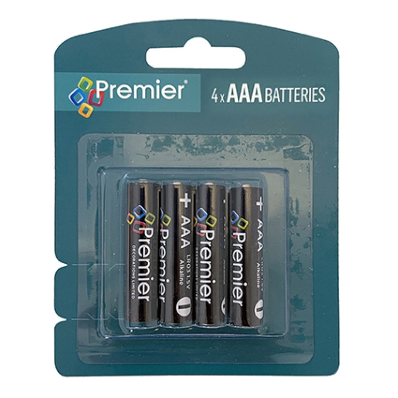 Premier AAA Alkaline Batteries - 4Pk