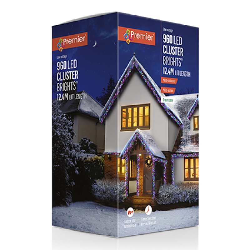 Premier 960 Multi Coloured  LED Clusters - Multi Action