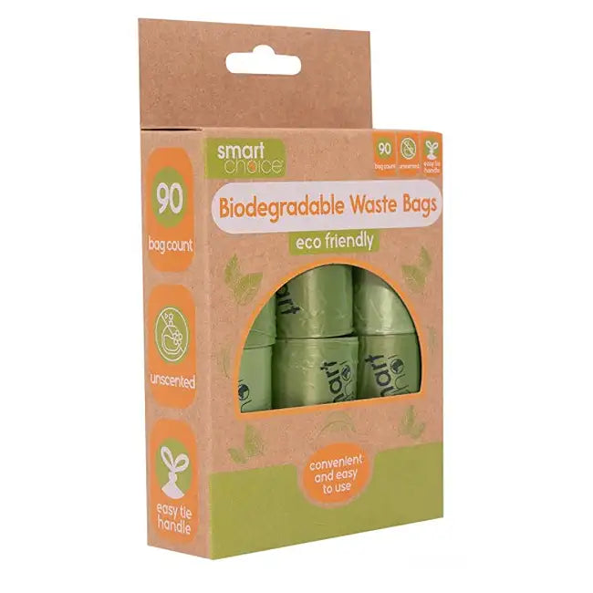 Biodegradable Doggy Waste Bags - Pack of 90