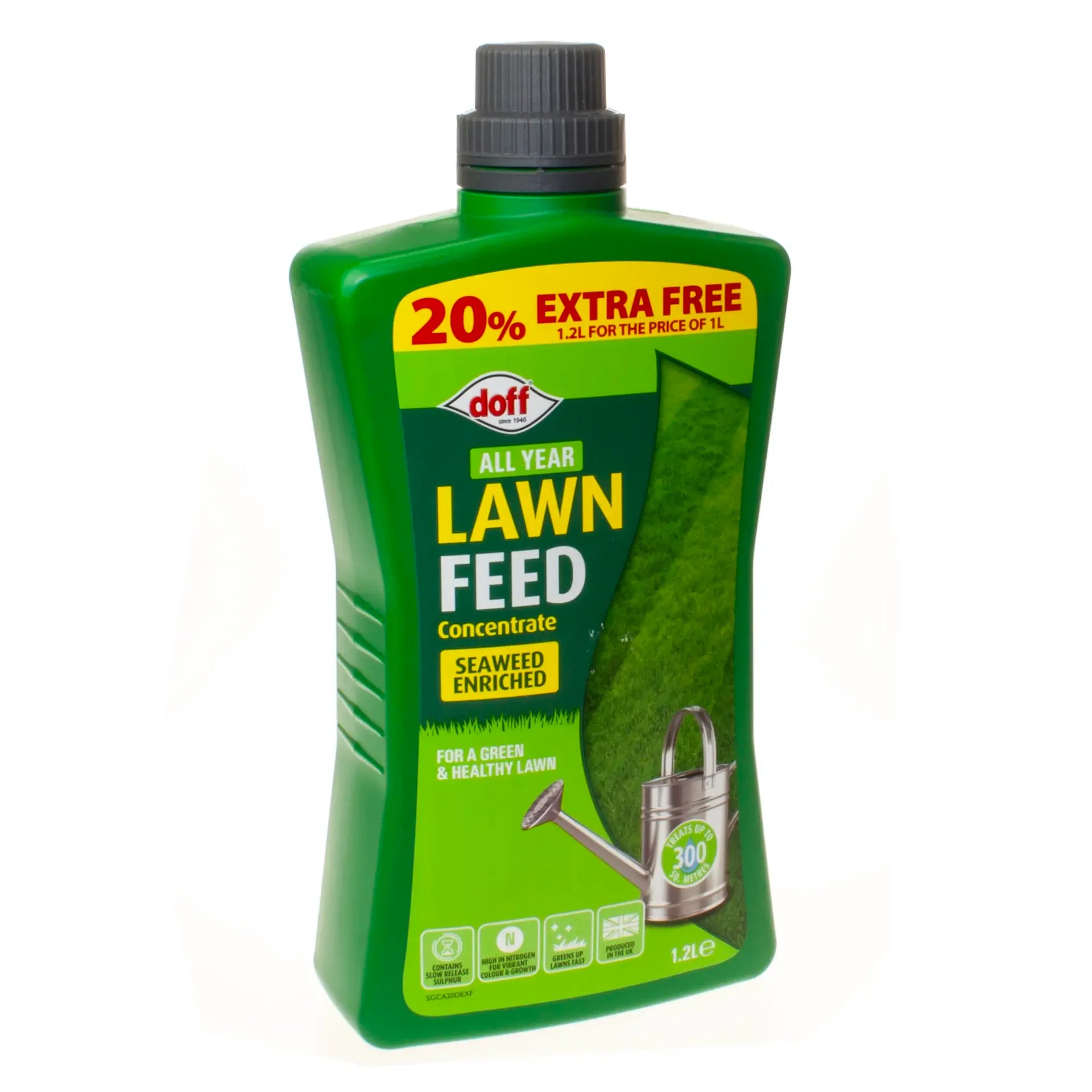 Doff All Year Concentrated Lawn Feed - 1 Litre + 20% Extra Free