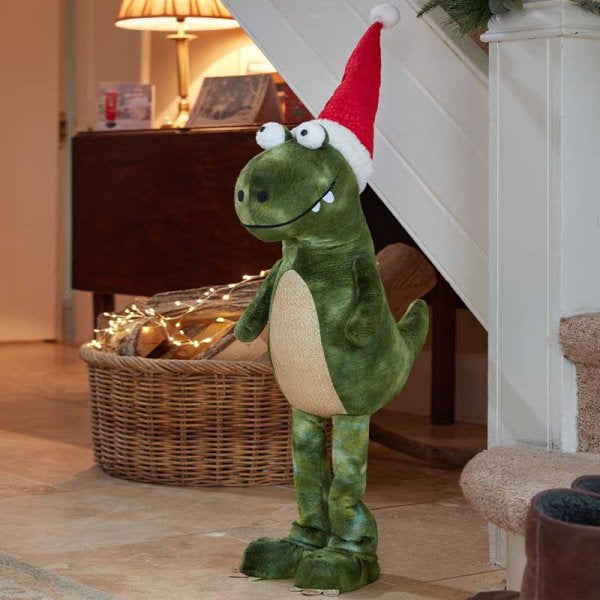 Three Kings Green Big Liz(Ard) Dino Christmas Plush 85cm