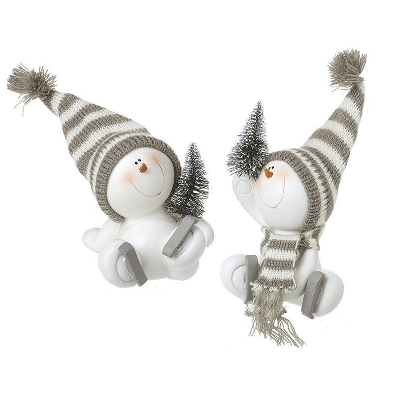 White Resin Skating Snow kids – Set of 2