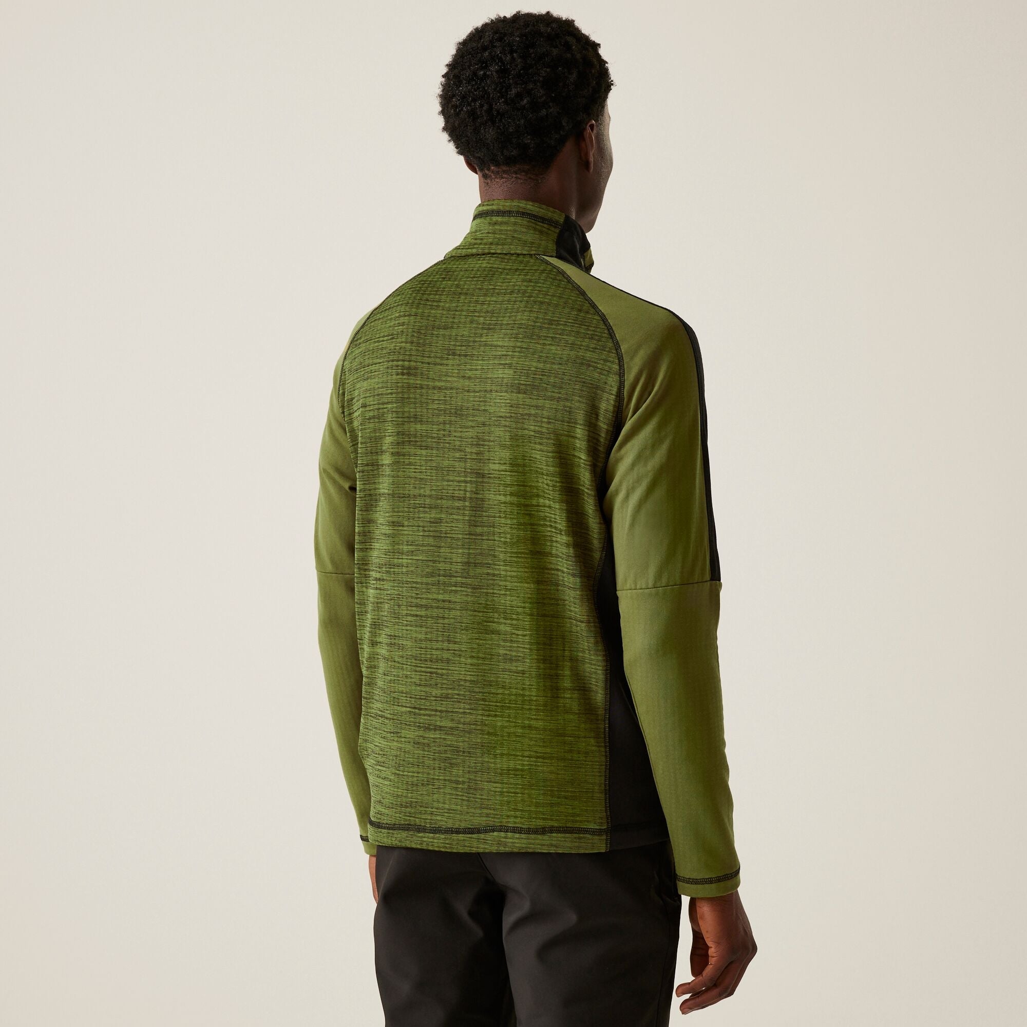 Men's Regatta's Hepley Half Zip Lightweight Fleece - Nephrite Green Black