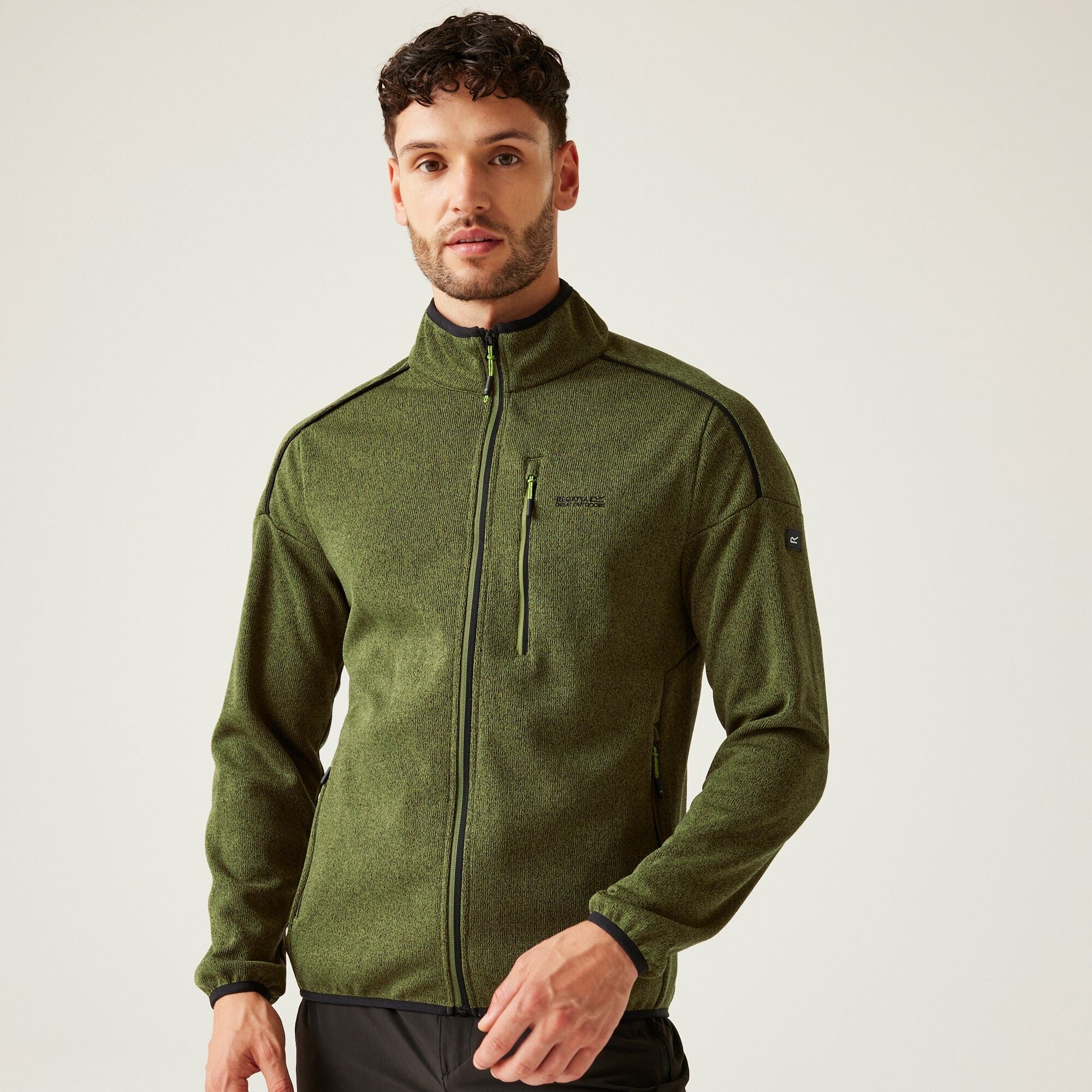 Regatta Men's Kames Full Zip Fleece - Nephrite Green Grenoble Green