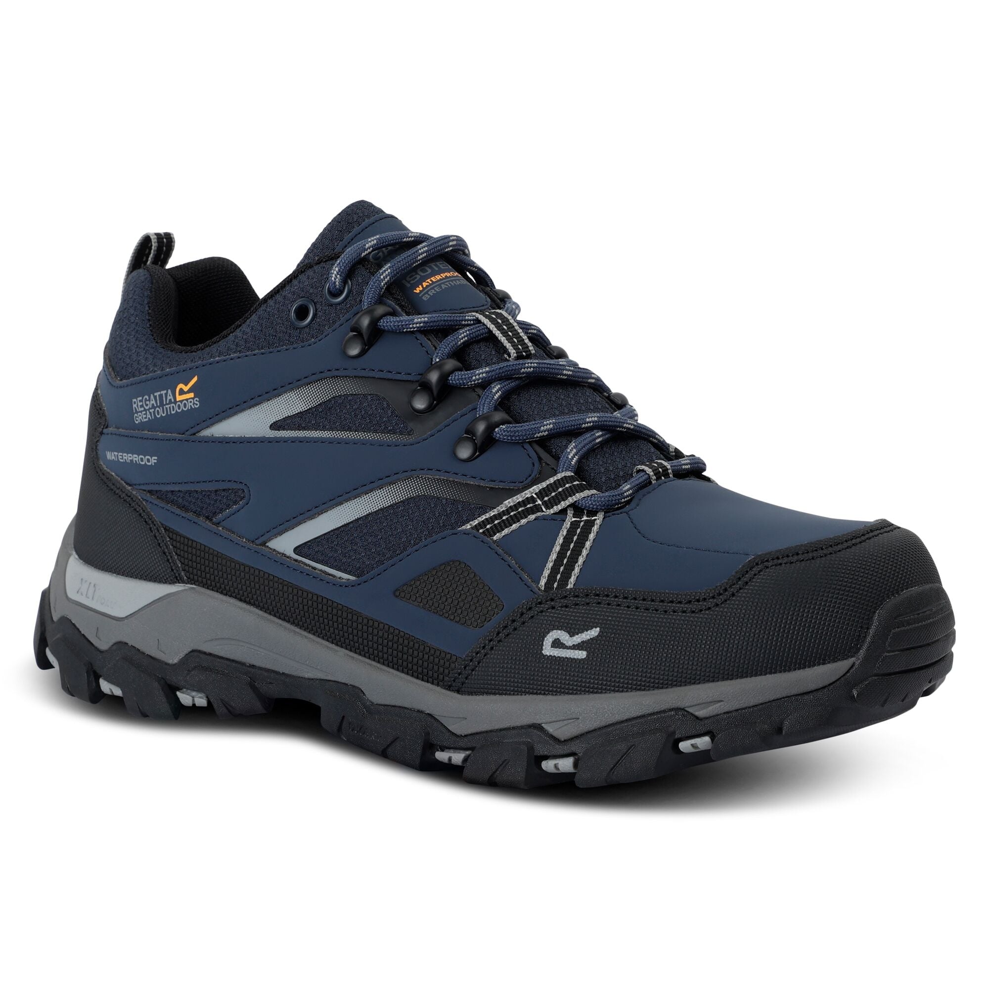 Regatta Men's Holcombe Low III Walking Shoes - Navy Dark Steel