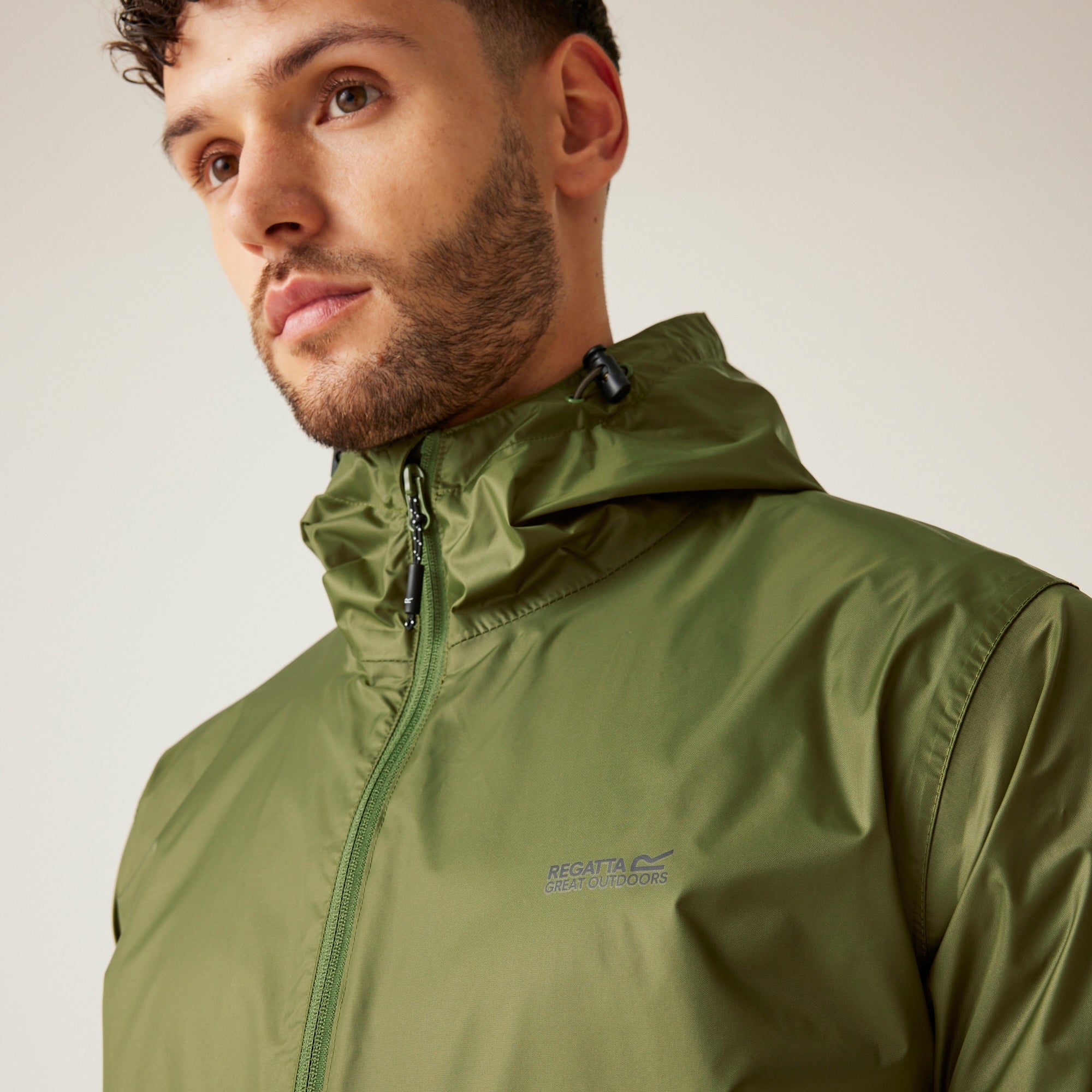 Regatta Men's Pack-It III Waterproof Jacket - Nephrite Green