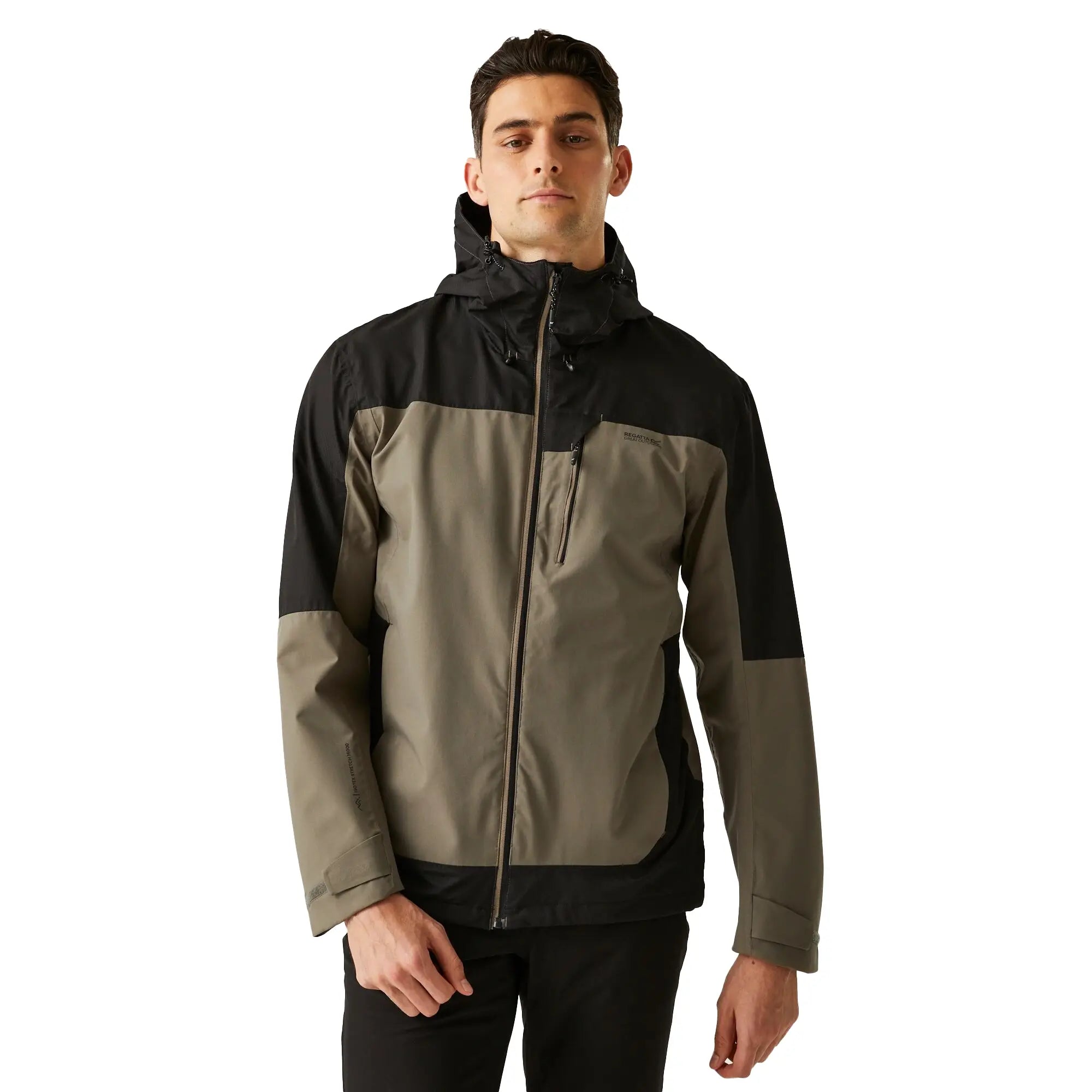 Regatta Men's Highton IV Stretch Waterproof Jacket - Treetop Black