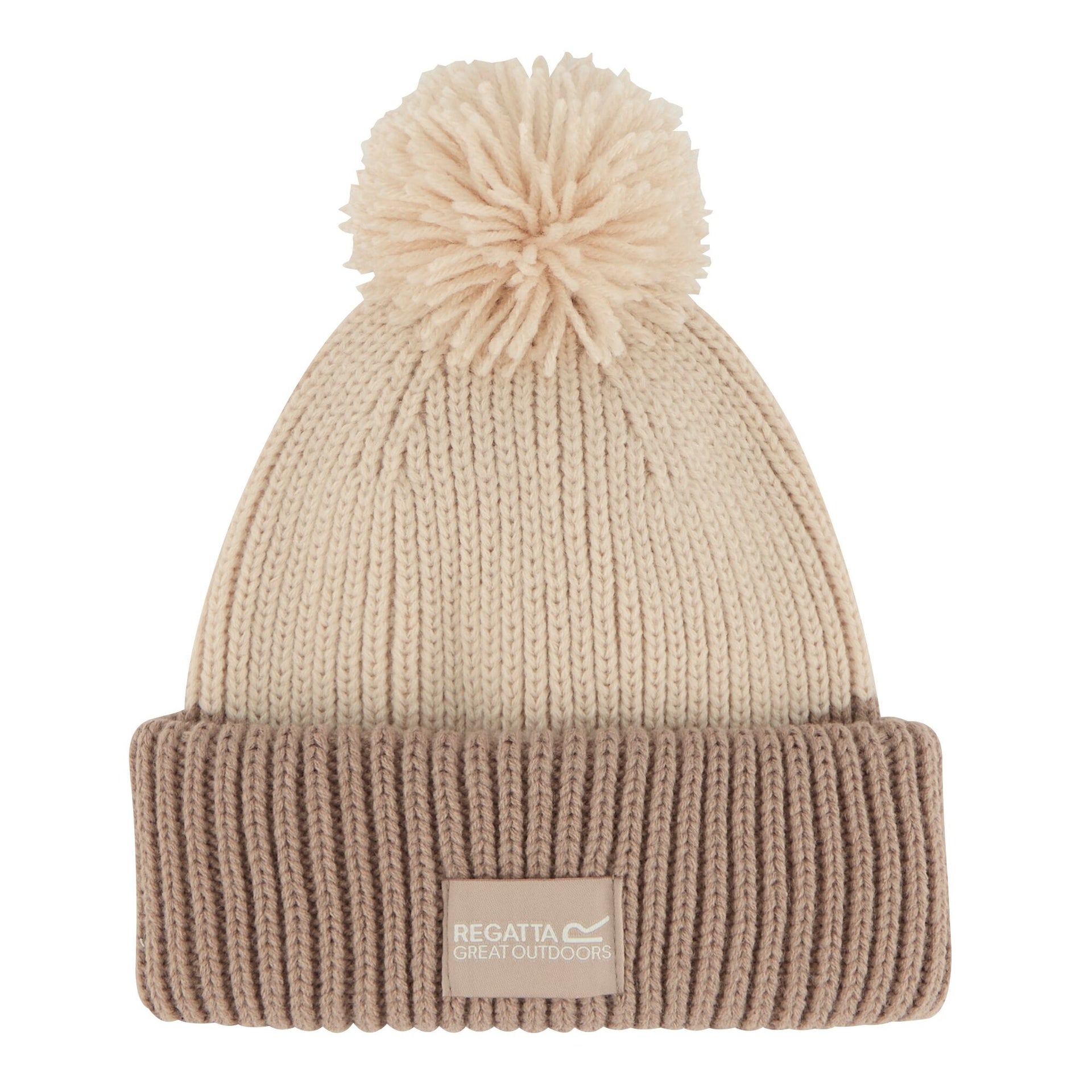 Regatta Connora Unisex Beanie Hat - Taupe/Vanilla