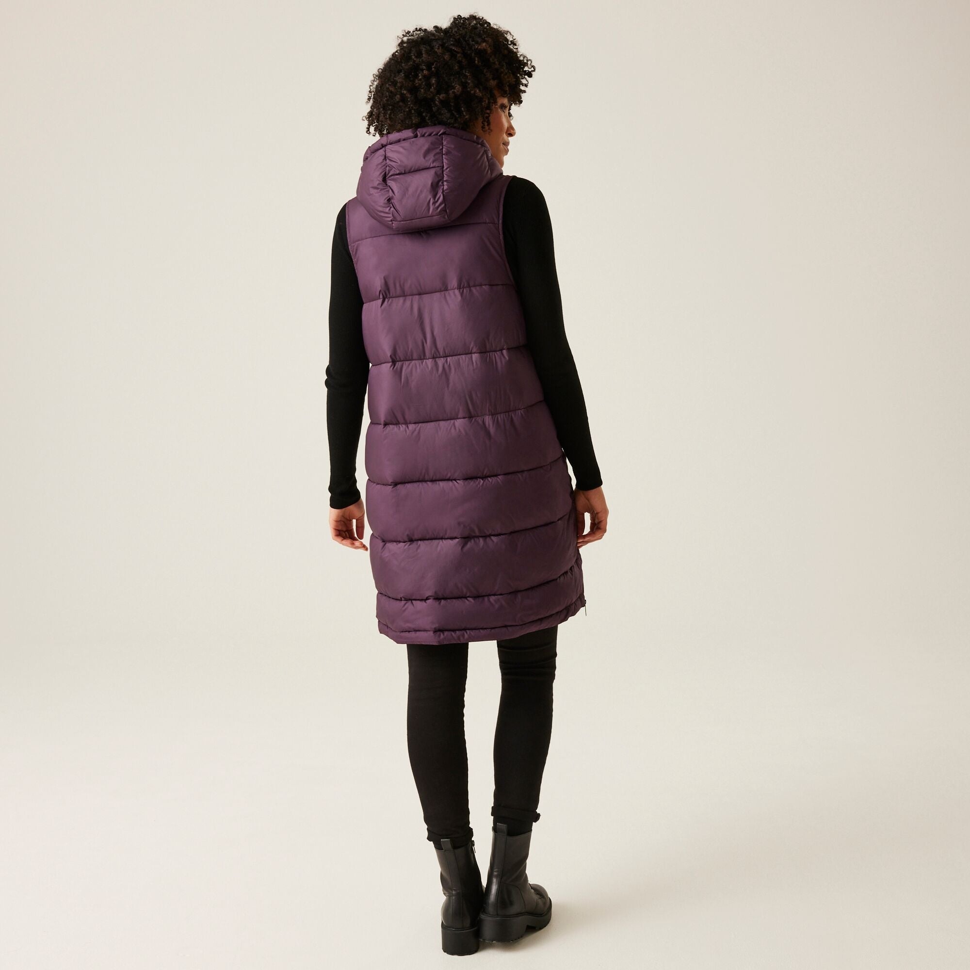 Regatta Women's Ganella Baffled Longline Gilet - Deep Plum