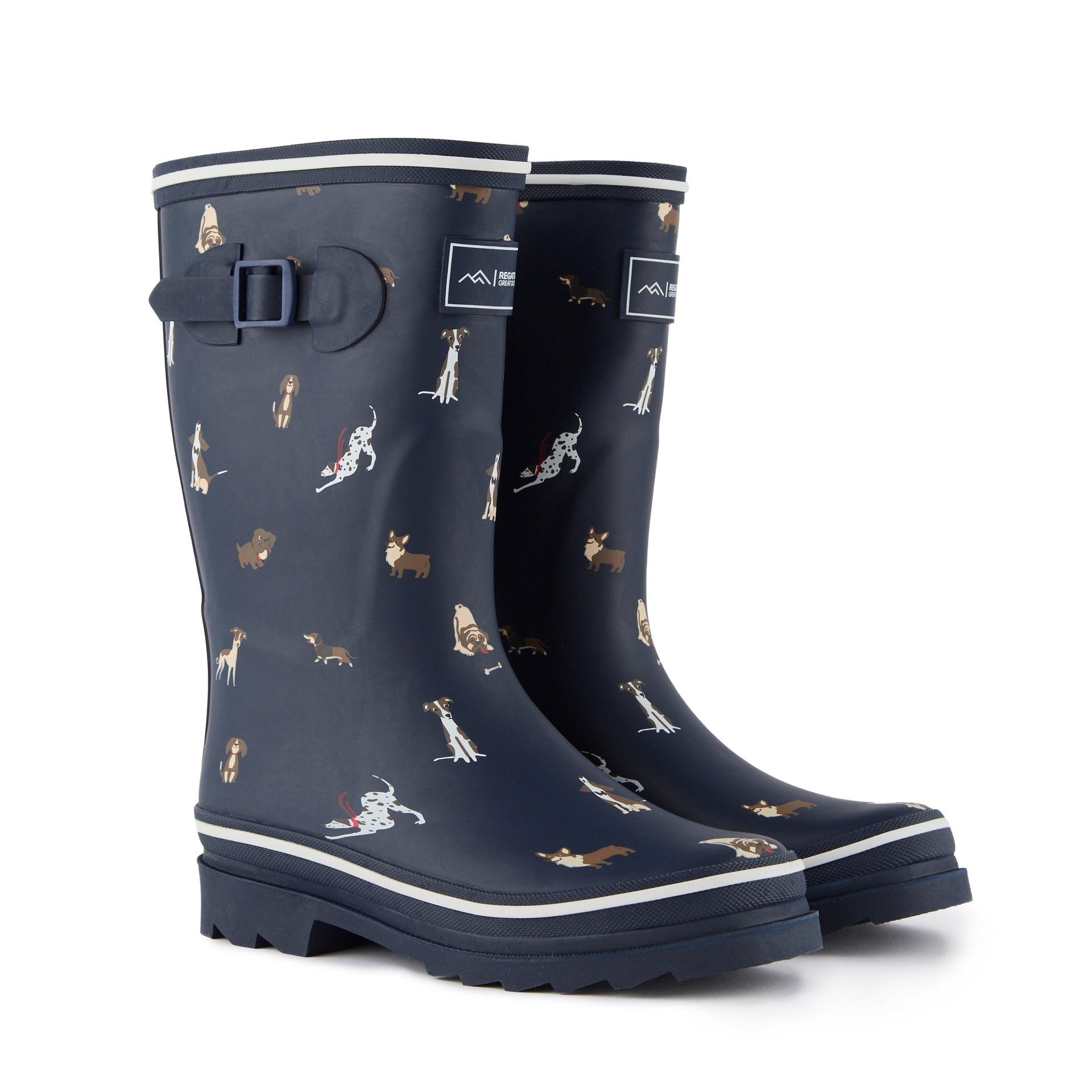 Regatta Women's Amelia Wellies - Navy Dogs