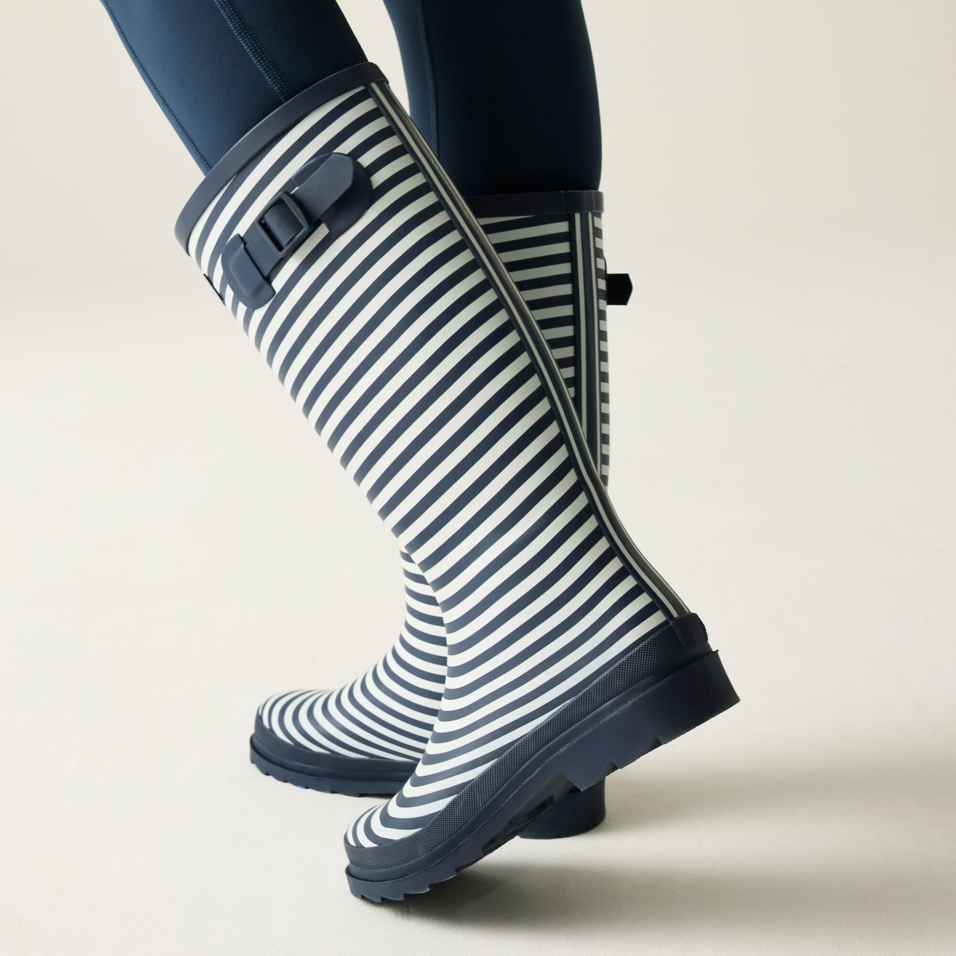 Regatta Lady Fairweather III Wellingtons - Navy Stripe