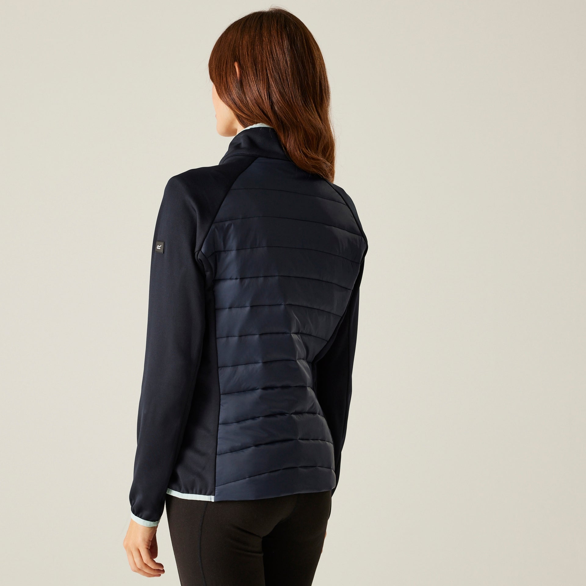 Regatta's Women's Clumber V Hybrid Jacket - Navy Icy Morn