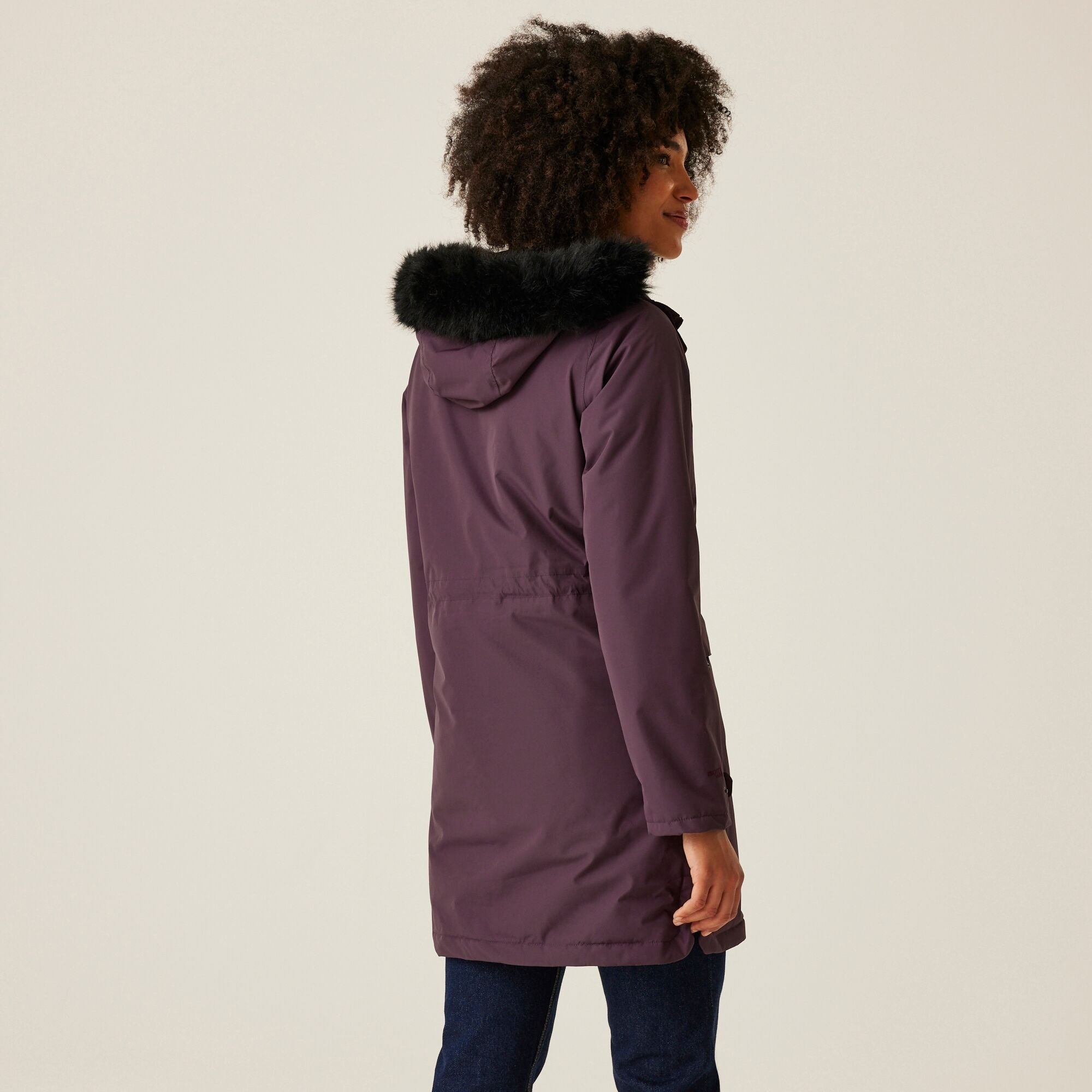 Regatta Women's Sabinka II Fur Trim Parka Jacket - Deep Plum