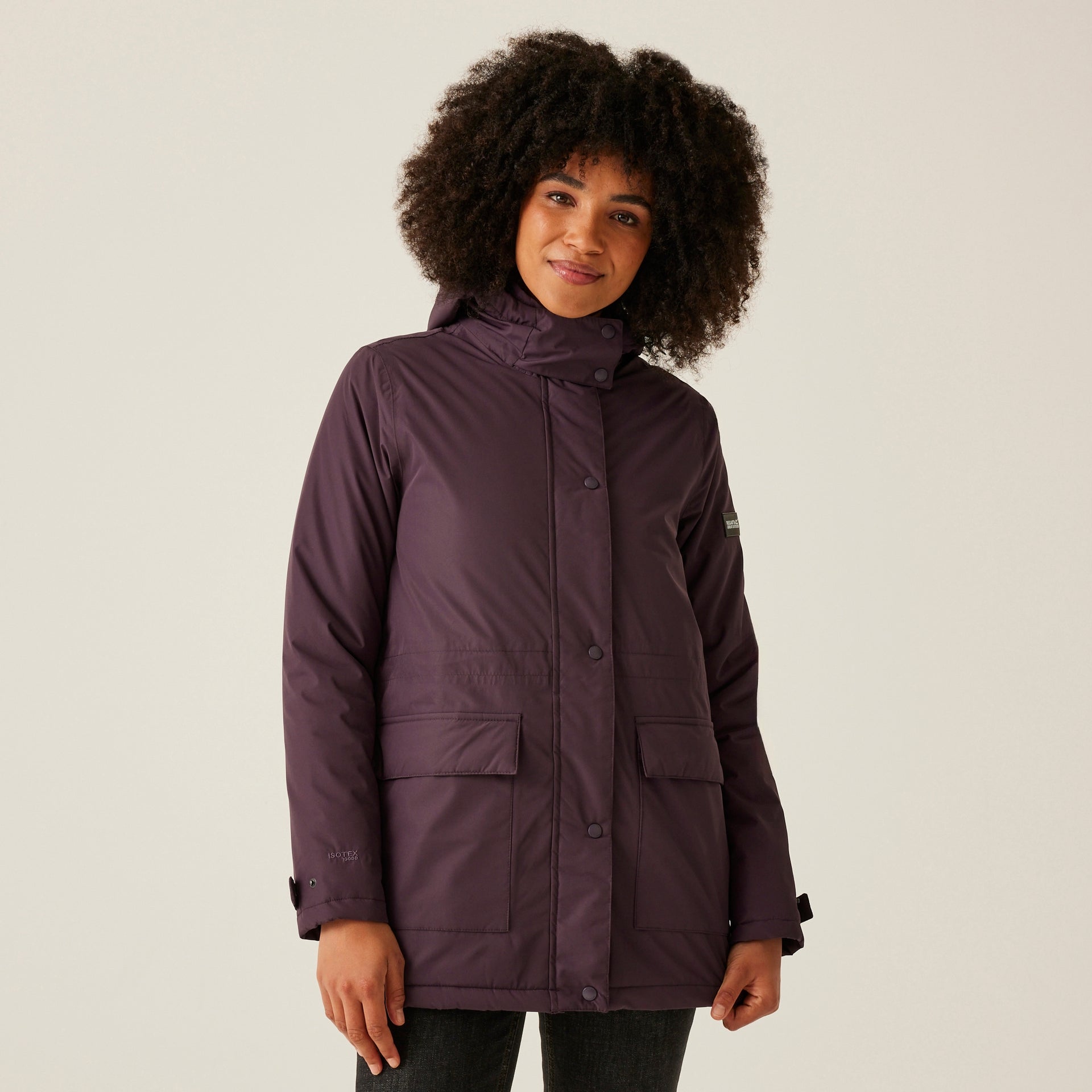 Regatta Women's Mireya Waterproof Insulated Jacket - Deep Plum Spot Print